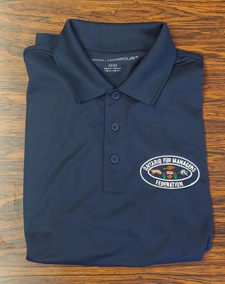 Navy Anti-Snag Golf T-Shirt – Ontario Fur Managers Federation